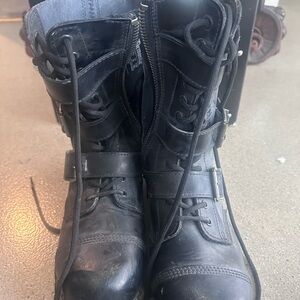 Demonia Black Leather Boots